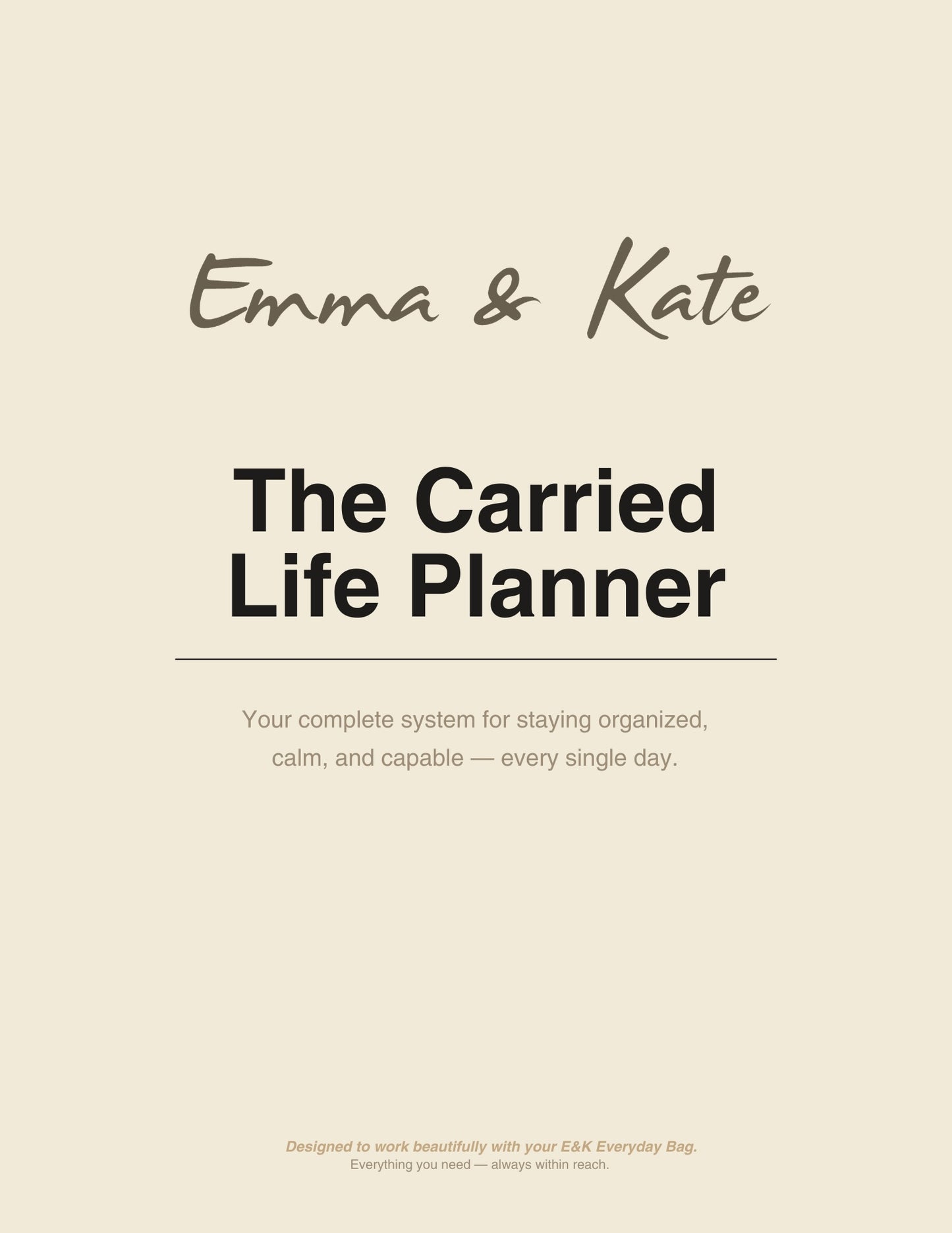 The Carried Life Planner (Digital Product)