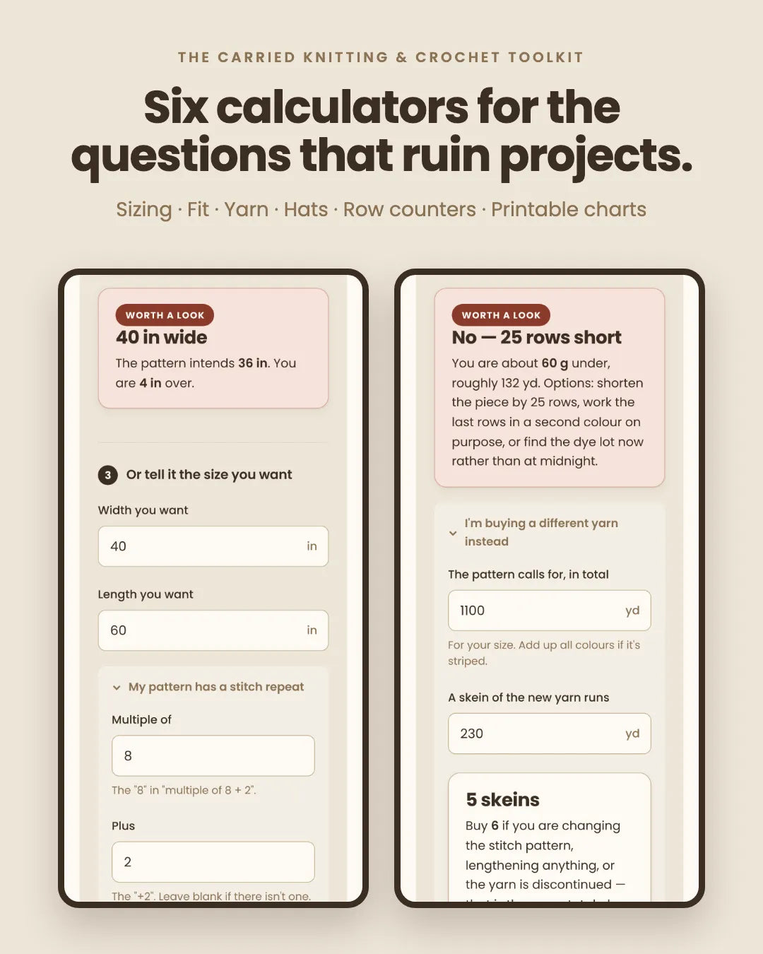 The Carried Knitting & Crochet Toolkit (Digital Product)