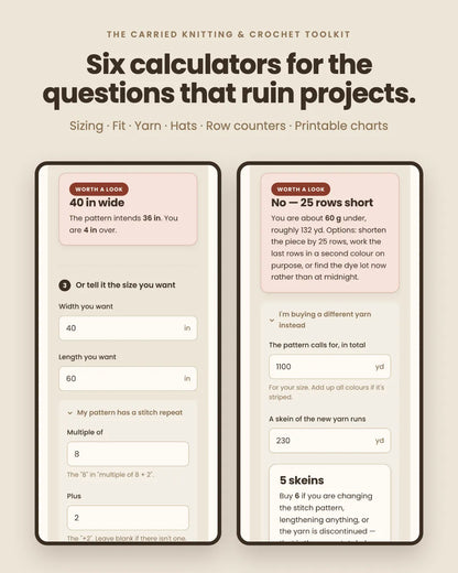 The Carried Knitting & Crochet Toolkit (Digital Product)