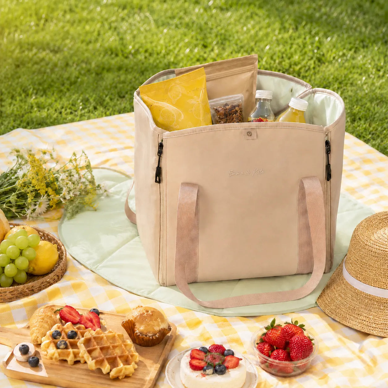 E&K Nori - Convertible Picnic Mat Tote