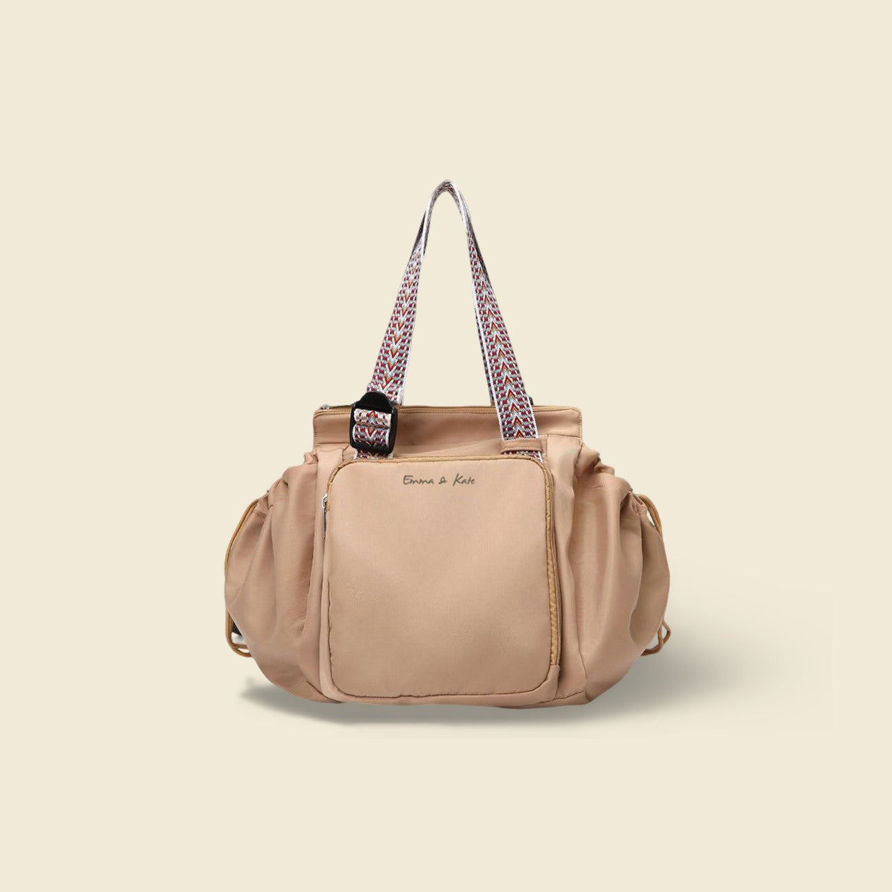 Emma & Kate Everyday Bag front view – sleek design with 15 compartments for everyday organization